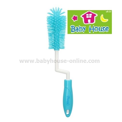 แปรงล้างขวดนมซิลิโคน ด้ามหมุนได้ Pureen