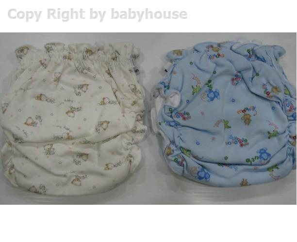 กางเกงผ้าอ้อมสวมขาคละลาย size S แพค 2ตัว