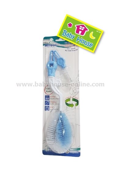 Attoonแปรงล้างขวดนมไนล่อนหัวโต