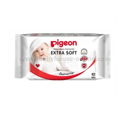 Pigeonทิชชู่เปียกพีเจ้น Pigeon 60ชิ้น 3แถม1