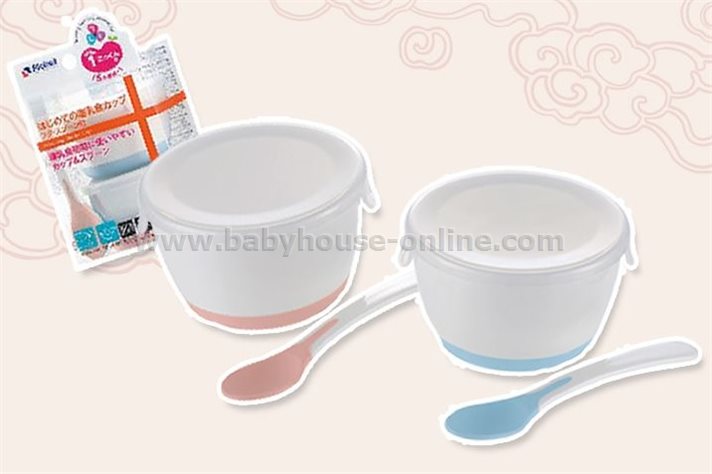 ชุดชามป้อนอาหารเด็กแพ็ก2ใบ พร้อมช้อน Richell