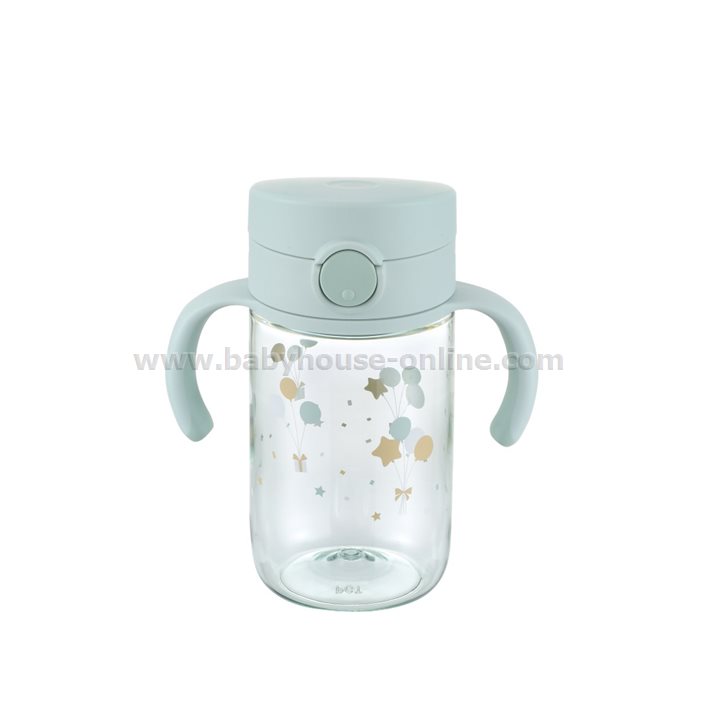 Richellถ้วยหัดดูดAxstar320ml ถ้วยกันสำลักมีแขนจับ สีชมพู