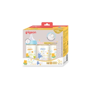 [8851973064139] Pigeonขวดนมคอกว้างสีชาPPSU 8ozลายSpring&Summer Pack3ใบ