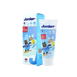 [9555019002114] Jordanยาสีฟันเด็กจอแดนขั้นที่ 2 รสองุ่น ผสมฟลูออร์ไรด์ 1000 PPM