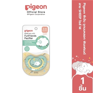[4902508132824] Pigeonจุกหลอกsize M 3-6เดือน FunFriend ลายแกะ เขียว