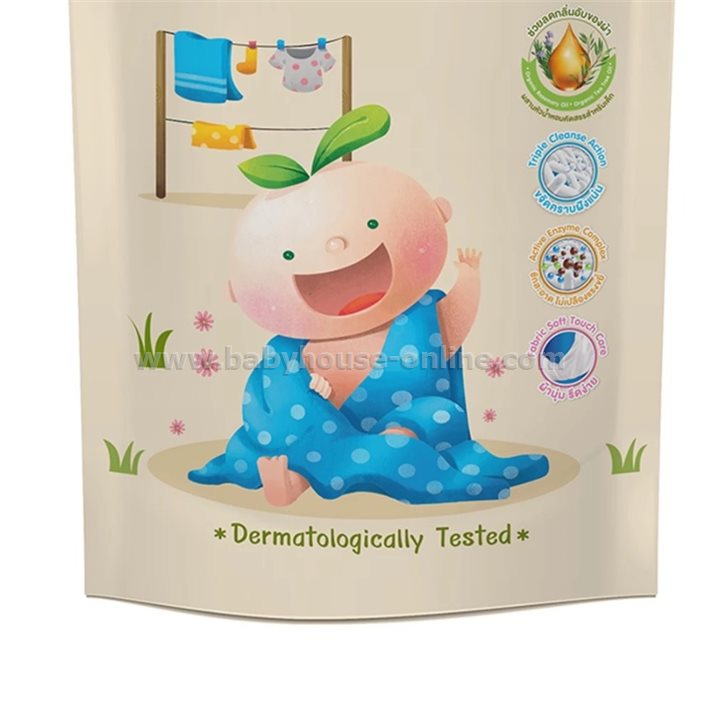 ENFANT (อองฟองต์) น้ำยาซักผ้าเด็กอ่อนผสมปรับผ้านุ่ม 600ml.