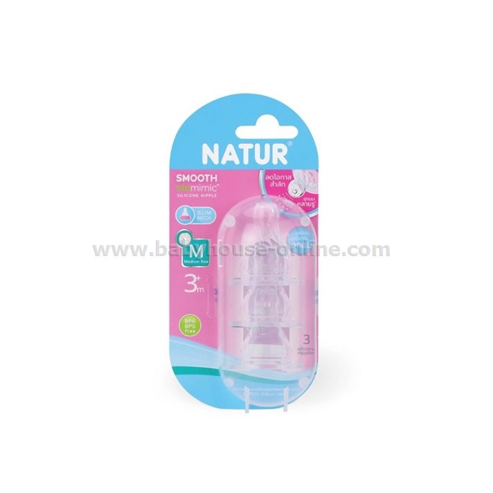 จุกนมไบโอมิมิค แพค3 ชิ้น size M Natur