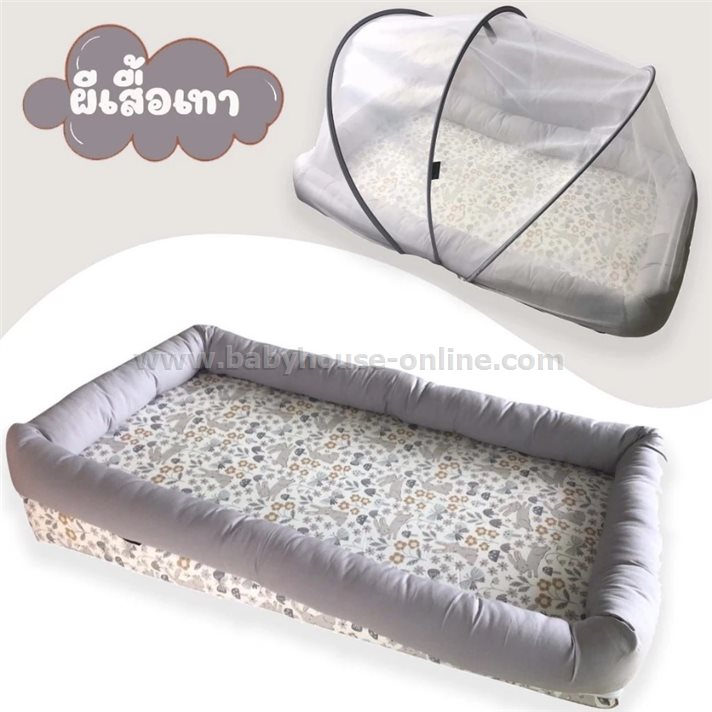 ที่นอนเด็กป้องกันกรดไหลย้อน ถอดปลอกซักได้ ผ้าฝ้าย100%