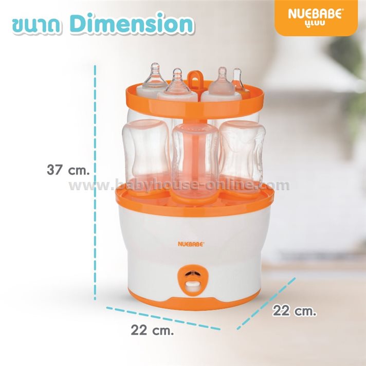 เครื่องนึ่งขวดนมเด็ก นูเบบ โฉมใหม่สีเขียว