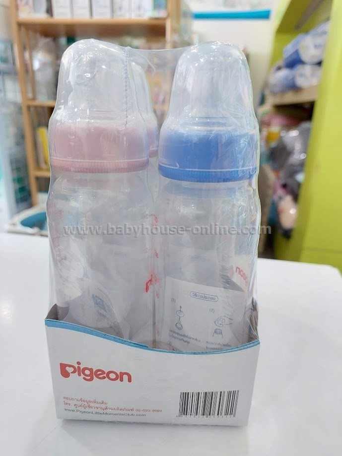Pigeonขวดนมคอแคบ RPP 8 ออนซ์แพค 6 ใบ จุกคลาสสิก M