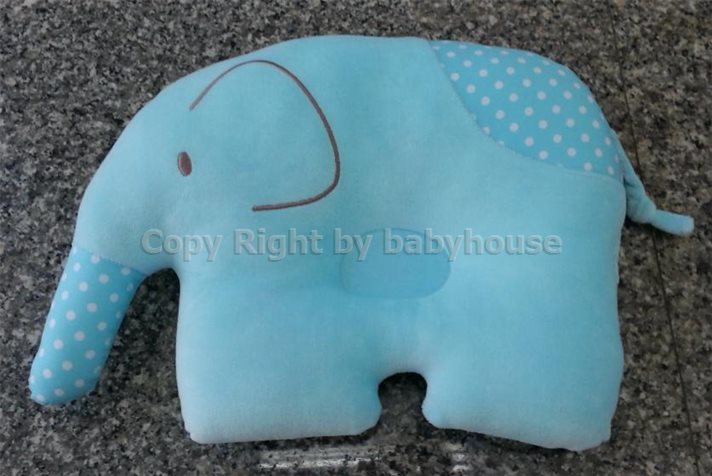 หมอนหลุม 9029 สีฟ้ารูปช้าง TomTom