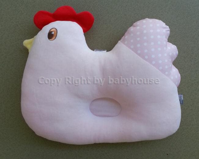 หมอนหลุม 9029 สีชมพูรูปไก่TomTom